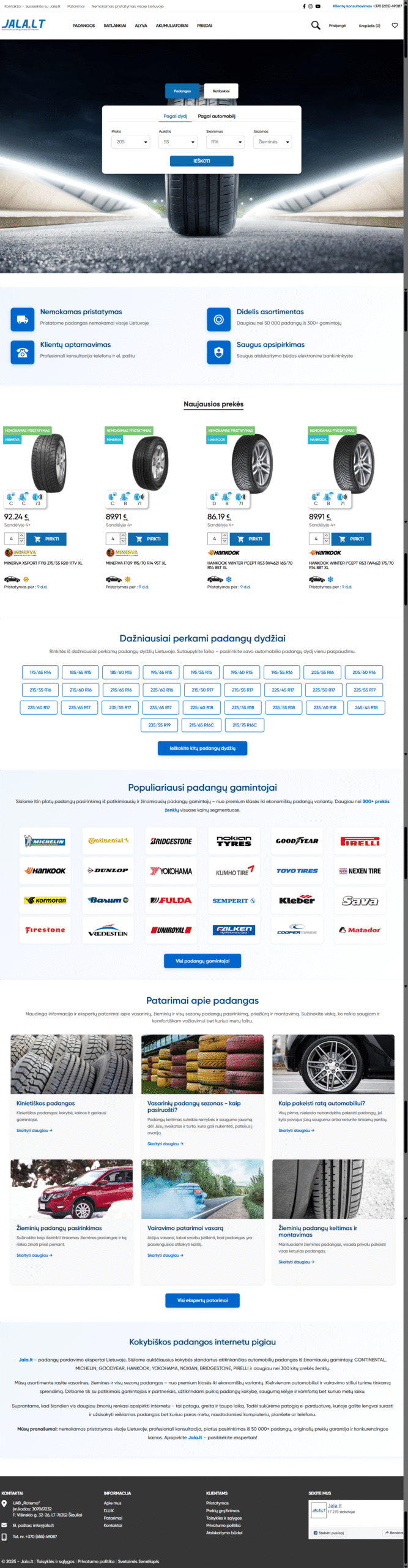 Atlikti darbai Jala svetainė